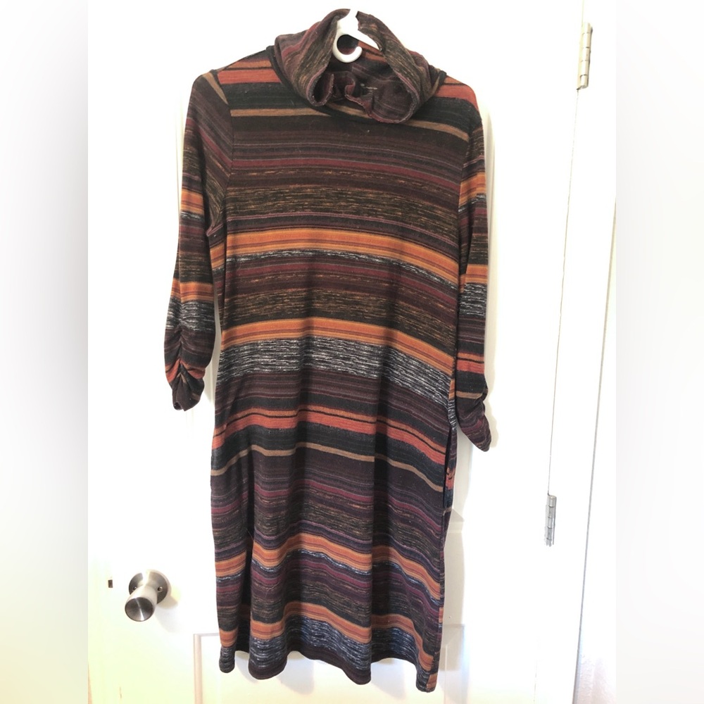 Striped Autumn Long Sleeve Dress